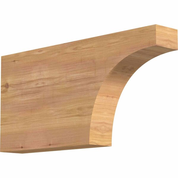 Ekena Millwork Huntington Smooth Rafter Tail, Western Red Cedar, 3 1/2"W x 12"H x 24"L RFT04X12X24HUN00SWR - main